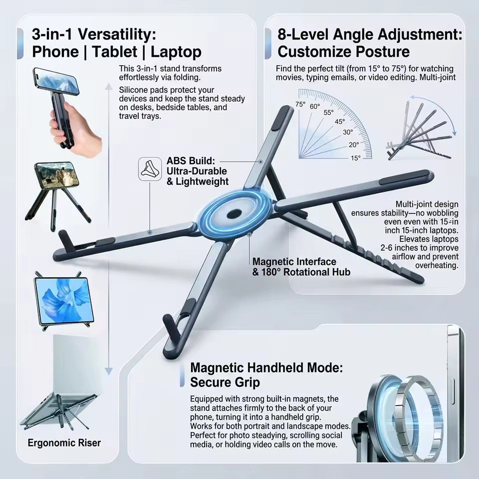 Tablet Phone Accessories - Supporto Magnetico Portatile per Telefono e