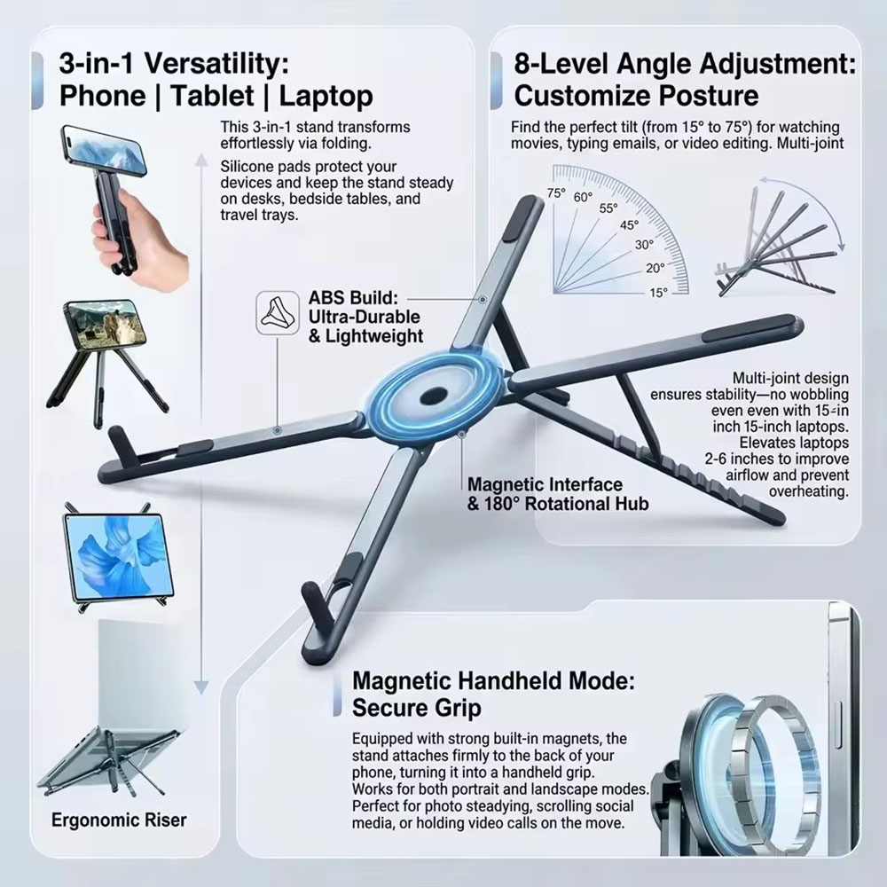 Tablet Phone Accessories - Supporto Magnetico Portatile per Telefono e