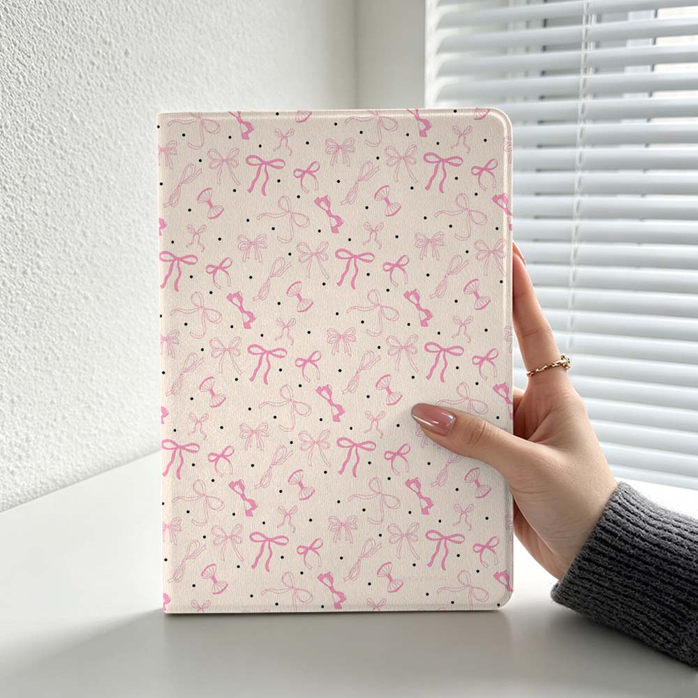 Lenovo Tablet P12 Accessories - Custodia Morbida Minimalista Rosa con Motivo