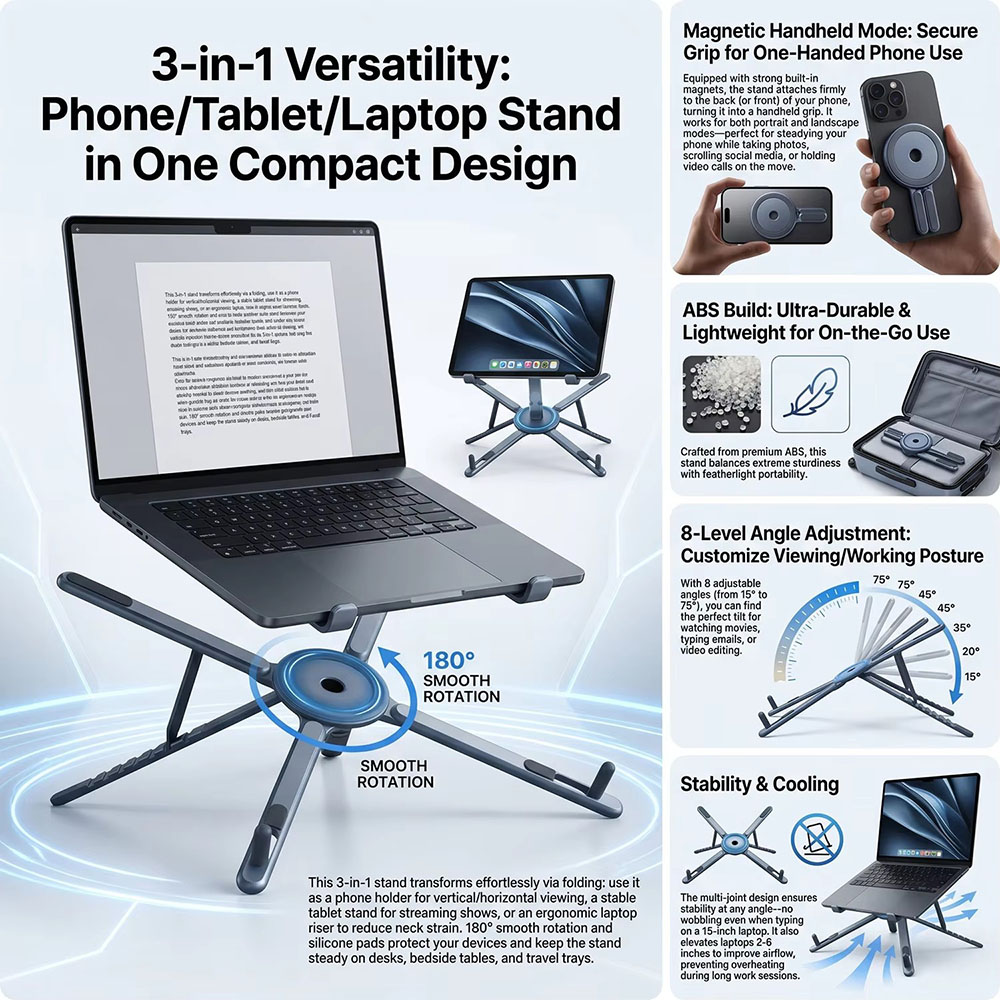 Supporto Magnetico Portatile p - Tablet Phone Accessories recensione e prezzo
